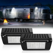 MICTUNING 2pcs RV Porch Lights 5-Inch 45W LED Exterior Utility Awning Light 2000LM 6000K, Aluminum Housing IP67 Waterproof, Replacement Lighting for Trucks, Trailers, Bus, Marine Boats, Campers