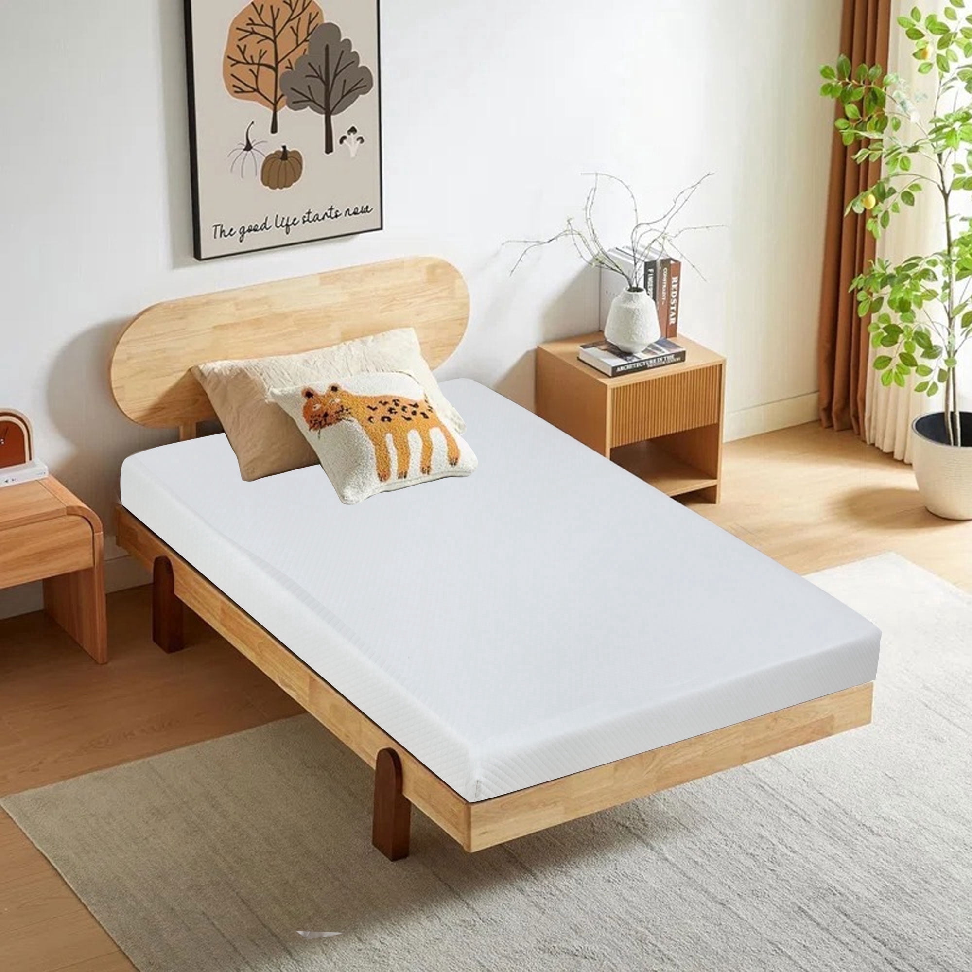YRLLENSDAN,5 inch Twin Mattress, Gel Memory Foam Mattress in a Box, Medium Comfort,twin beds mattresses,twin size mattresses,CertiPUR-US