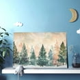 thumbnail image 6 of 12x18 inch Paintings On Canvas Watercolor Christmas Tree,Farmhouse Yard Fence,Bedroom,Office,Restaurant Decor Wall Art Prints,Gifts For Tree Lovers,Classic Christmas Tree Modern Art Painting, 6 of 6