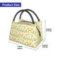 thumbnail image 2 of Easygdp Frogs And Botanical Bolsa de Almuerzo Insulada Reutilizable, Bolsa de Mano y Bandolera para Oficina, Trabajo, Viajes, 2 of 6