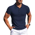 thumbnail image 1 of Playera Polo De Punto Hombre Slim Fit Manga Corta Casual, 1 of 4