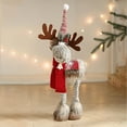 thumbnail image 5 of Meggemo Christmas Reindeer Doll Figurine Window Decorative Ornament Home Party Atmosphere Decoration Perfect Holiday Gift, 5 of 6