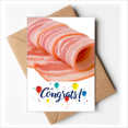 thumbnail image 1 of Lamb Roll Raw Meat Food Texture Wedding Cards Congratulations Greeting Envelopes, 1 of 3