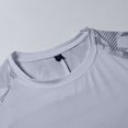 thumbnail image 6 of T-shirts for Men Ice Silk T-shirt Breathable Round Neck Short Sleeved Casual Sports T-shirt Gray L Mens Tops, 6 of 6