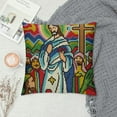 thumbnail image 2 of ONETECH Pillow Covers Nativity Pillow Covers Jesus Throw Pillow Covers Christian Waist Bible Verse Pillow Case Throw Lumbar Pillow Cover Short Plush Couch Sofa Home Decor, 2 of 5
