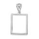 thumbnail image 5 of Plata de ley 925 Forma de rectángulo Colgantes Espacios en blanco Base Cabujones Configuración del bisel Bandeja Resultados de la joyería par Macarena Joyas en blanco Colgantes, 5 of 8