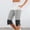 White, variant on Womens Elastic Waist Color Block Split Hem Capri Pants, Minimalist Color Block Design with Casual Silhouette White XL