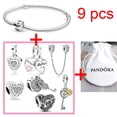 thumbnail image 3 of 8 Piezas/Set Pandora Conjunto Charms Pulsera Plata 925 Encantos Para Pulseras Charm DIY Joyería, 3 of 3