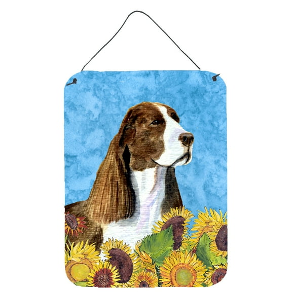 Springer Spaniel in Summer Flowers Wall or Door Hanging Prints
