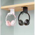 thumbnail image 4 of Adhesive Plastic Wall-mounted Hanger Desktop Under The Headset Holder Bracket Support Gaming Headset Bracket, 4 of 4
