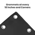 thumbnail image 2 of Covers&All Tarp Waterproof, 18 Oz PVC Polyester Tarp Tuff Heavy Duty Tarp with Grommets, Tear & UV Resistant, Multipurpose Use - Roofs, Pools, Boats, Canopies, Dump Trucks, Trailers(6' Hx8' W,Black), 2 of 7