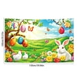 thumbnail image 3 of Ovzne Spring Wreath Fence Easter New Photo Material Photography Background Cloth On Clearance, 3 of 6