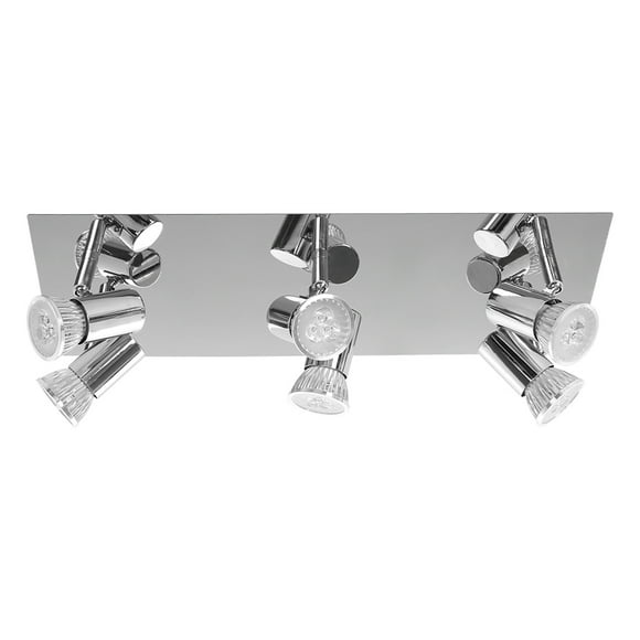 cuyhtdup Modern Ceiling Lights Kitchen Adjus-table 6 Way Spotlights Fitting LED GU10 Bulbs