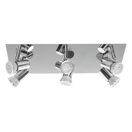 

Sale Clearance Modern Ceiling Lights Kitchen Adjus-table 6 Way Spotlights Fitting LED GU10 Bulbs