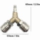thumbnail image 2 of Compressor Fitting, Compressed Air Distributor, 1/4 Compressed Air Fitting 3 Way Quick Release Compressed Air Connector with Male Thread Y Distributo, 2 of 4