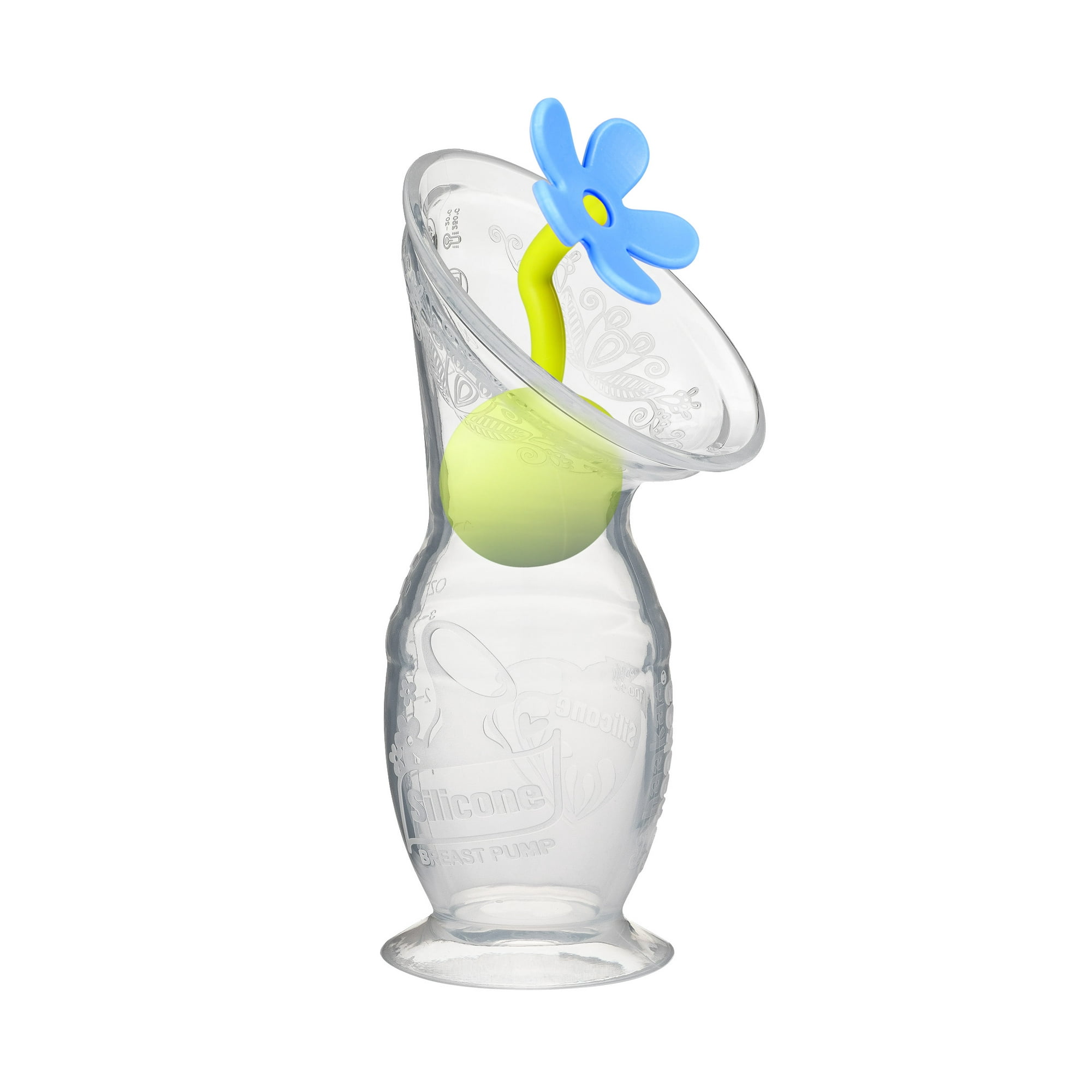Haakaa Gen 2 Silicone Manual Breast Pump with Suction Base and Blue Stopper 4 oz