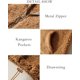 thumbnail image 4 of Mujeres de manga larga Sherpa Fleece Hoodies Casual Zip Up Fuzzy Coat Pullover Sudadera Crop Tops Sudadera con capucha con bolsillos Zhivalor WMZY-838-12, 4 of 5