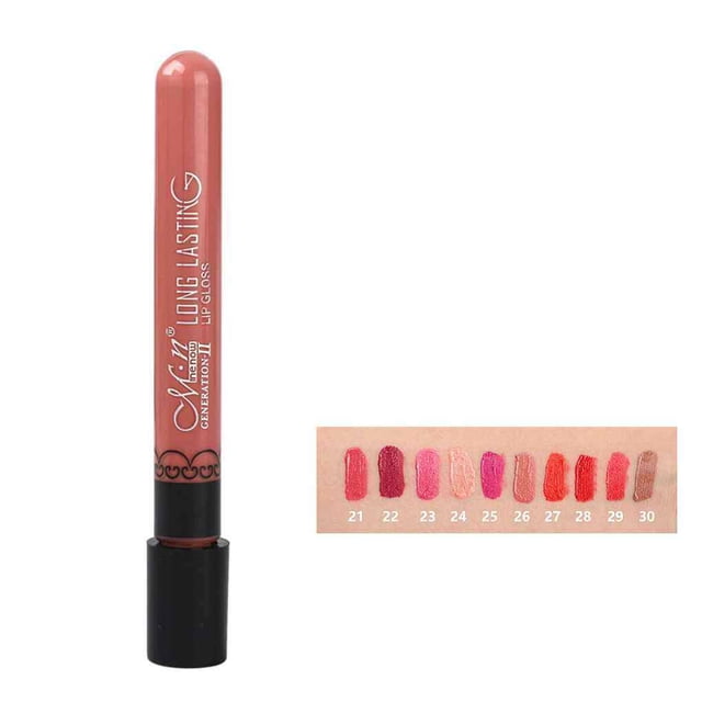 Langgg MENOW 38 Couleurs Rouge à Lèvres Liquide Mat Imperméable Longue Durée Non Collant Gloss Teinture Baume