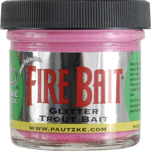 Pautzke Fire Bait Pink Shrimp Dough Bait 1.5 oz Jar