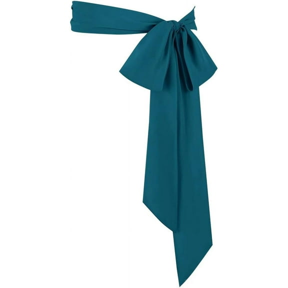 Women's Long Chiffon Sash Waist Belt For Bridal Wedding Bridesmaid Prom Formal Special Occasion Dresses Belt 3'' Wide