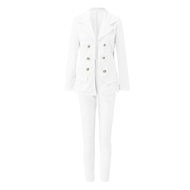 Women Workoffice Suit V Neck Cardigan Button Down Fitted Outwear Single Breasted Fashion Jacket Pockets Professional Overcoat Solid Color Blazer