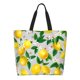 thumbnail image 1 of Balery Lemon1 Bolsa Tote Estilo Estético con Cremalleras, Bolsa de Hombro, Bolsa de Compras Grande y Plegable, 1 of 8