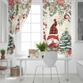 thumbnail image 5 of Fsddascl Beige Christmas Blackout Curtains for Bedroom/Living Room, Thermal Insulated Kitchen Curtains, Gnomes Xmas Tree Poinsettia Eucalyptus Grommet Darkening Window Treatment Drapes 52"x63"x2, 5 of 6