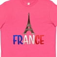 thumbnail image 4 of Inktastic France Eiffel Tower Flag in Text Youth T-Shirt, 4 of 5