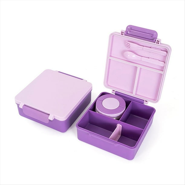 Lonchera Bento para Niños con Cubiertos, Recipientes Herméticos para Comida, Termo Aislante para Comida Caliente, Ideal para Niños C