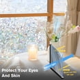 thumbnail image 6 of VEGCOO Static Cling Privacy Window Film with 3D Laser Embossed Pattern (Moon, 31.5"x78.7") - Non-Adhesive, UV Blocking, Easy Install for Bathroom, Bedroom, Front Door, 6 of 7