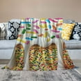 thumbnail image 2 of Fenyluxe Cake Sprinkles Hyperrealism Print Flannel Throw Blanket All Seasons Soft Plush Blanket 40x50in, 2 of 6