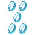 thumbnail image 2 of braveheart Replacement Strap Skin-friendly Wear-resistant Smart Wrist Strap Sport Bracelet Easy Installment Replacement for Mi 3 Light Blue 5Set, 2 of 6