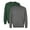 Forest Green+Charcoal 2 Pcs, variant on Unisex Softstyle Midweight Crewneck Long Sleeve Sweatshirt, 80/20 Cotton/Polyester Fleece Winter Sweter (Black , M)