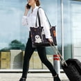 thumbnail image 5 of FORMRS Laptop Tote Bag for Women with 15.6" Computer Compartments Handbag, White Halloween Ghosts, 5 of 7