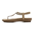 thumbnail image 4 of Las señoras de las mujeres del verano que tejen las sandalias planas cristalinas calzan los zapatos casuales de la playa Wmkox8yii shjk4242, 4 of 4