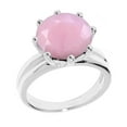 thumbnail image 2 of Sterling Silver with Natural Pink Opal Solitaire Ring, 2 of 3