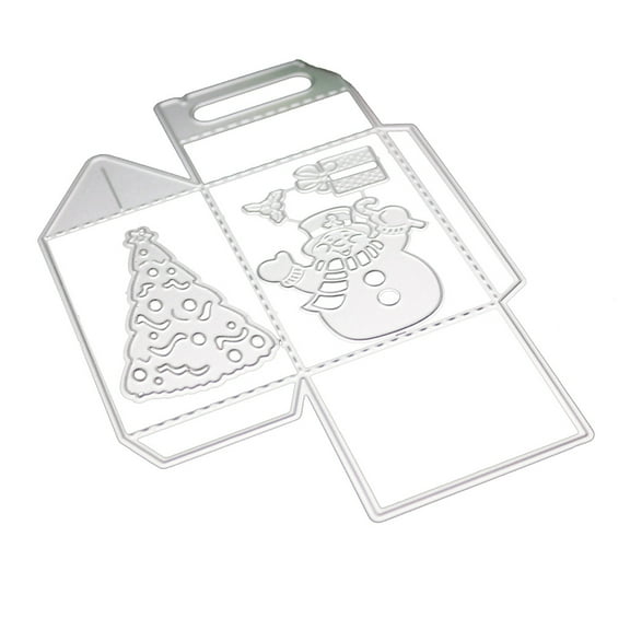 Christmas Snowman Box Metal Cutting Dies Stencil DIY Scrapbooking Album Paper
