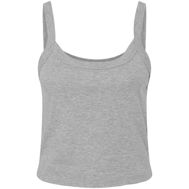 Bella + Canvas Womens Plain Micro-Rib Spaghetti Strap Tank Top