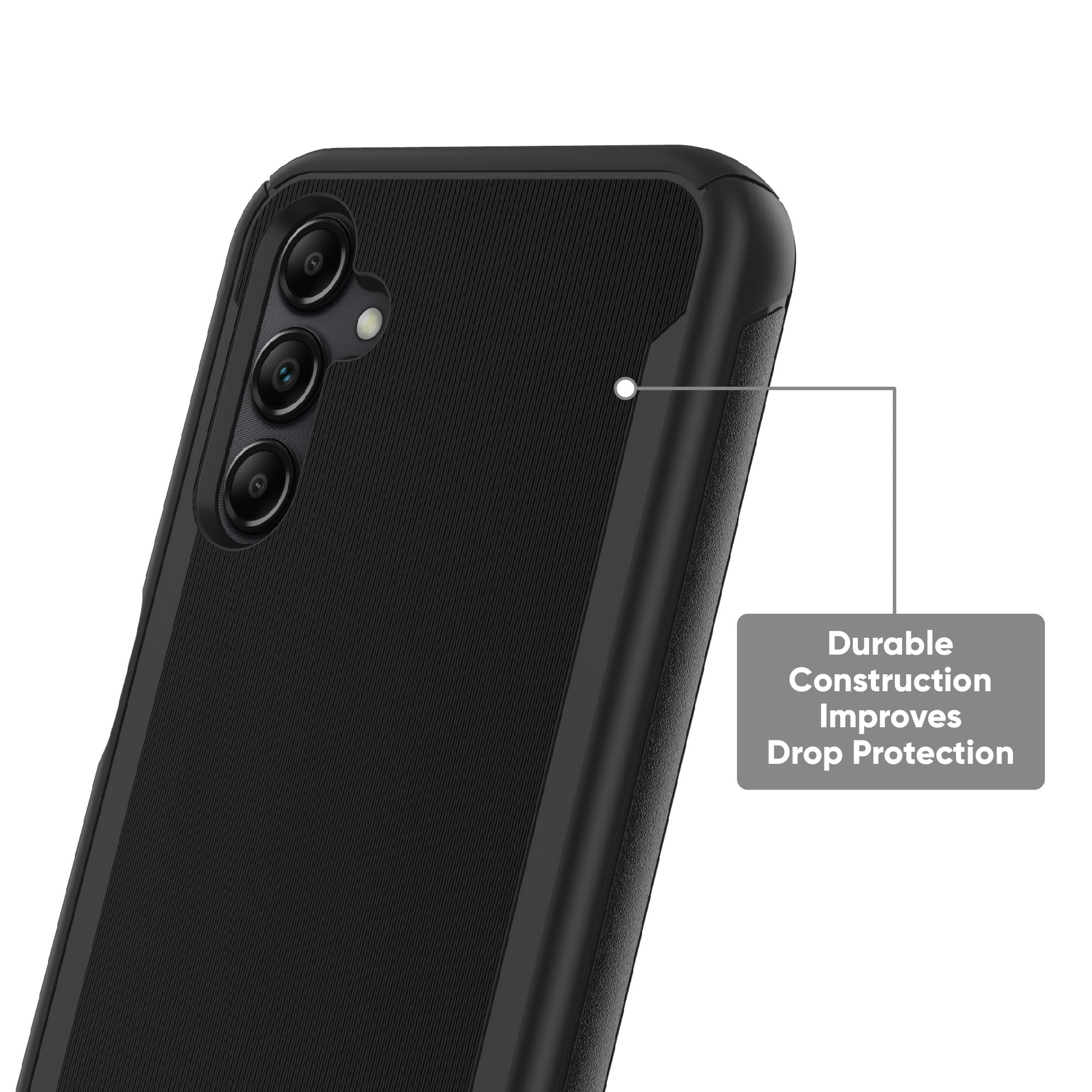 onn. Protective Gel Phone Case for Samsung Galaxy A14 5G - Black