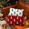 thumbnail image 5 of Christmas Pillow Covers 12x20 inch Christmas Tree Decorative Red Throw Pillow Covers Winter Famliy Decoration for Home Couch 040, 5 of 6