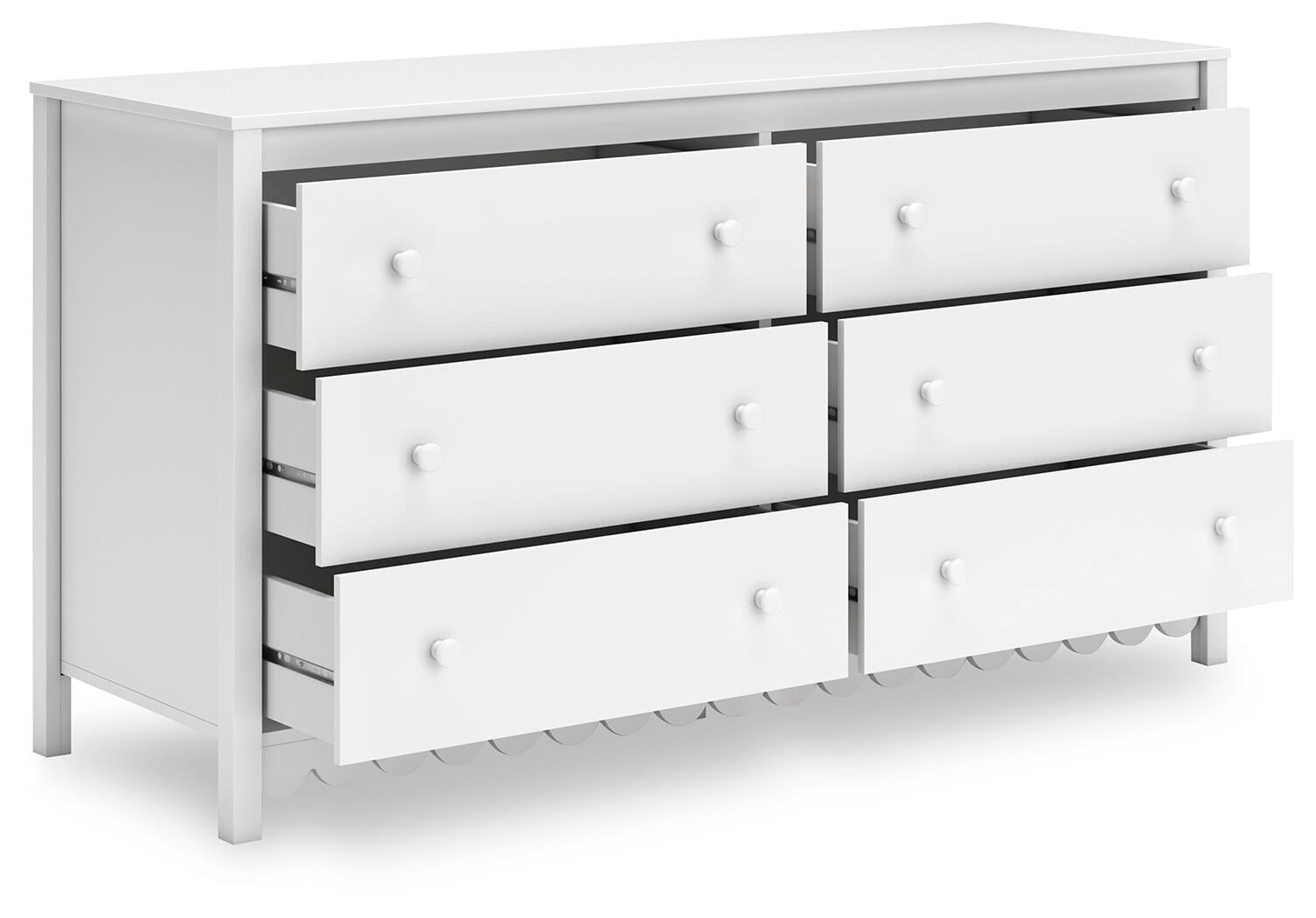 Signature Design by Ashley Hallityn 6 Drawer Dresser, White