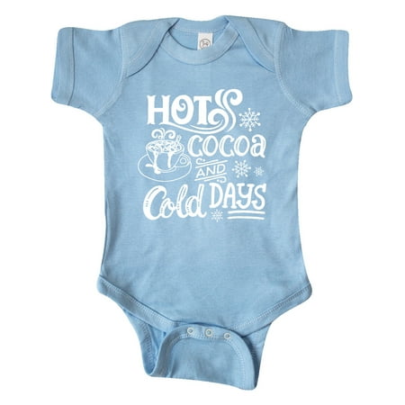 

Inktastic Christmas Hot Cocoa and Cold Days with Snowflakes Gift Baby Boy or Baby Girl Bodysuit