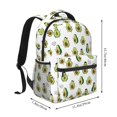 thumbnail image 2 of Gaeub Avocado Friends Ergonomic Lightweight Laptop Backpack - Multiple Pockets for School, Work, Travel, Outdoor Activities -One Size, 2 of 5