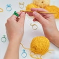 thumbnail image 6 of 6Pcs 2 Styles Crochet Tension Ring for DIY Finger 0.7 Inch Adjustable Crochet Yarn Tension Ring for DIY Crocheting Handmade Tension Companion Ring for DIY Women Crocheters Knitters-Blue Yellow Green, 6 of 6