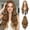 Brown1-28inch, variant on JAZZ STAR 28 Ich Glueless Reddish Brown Long Straight Layered Wigs for Women Synthetic Wig with Bangs
