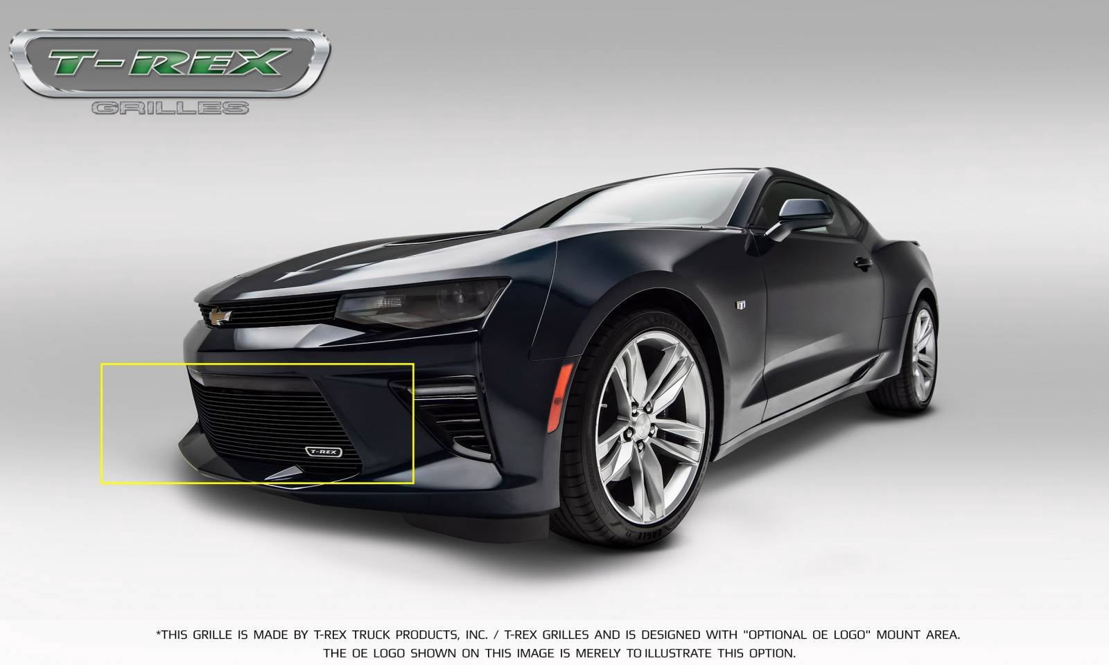 T-Rex Grilles 25036B Laser Billet Series Bumper Grille; Black; Overlay; 1 pc.;