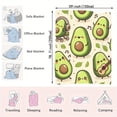 thumbnail image 7 of Kuscheln Fruit Throw Blanket, Cute Strawberry Watermelon Pineapple Fleece Blanket, Cozy Soft Blanket for Sofa Couch Bed Travel, Tropical Fruit Blanket for Kids Adults, Fun Summer Blanket Holiday Gift, 7 of 7
