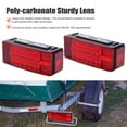 thumbnail image 5 of Supsupsiu 2Pcs LED Waterproof Red Trailer Boat Rectangle Stud Stop Turn Tail Lights Set, 5 of 7