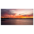 thumbnail image 2 of Yellow Sky Over Calm Sydney Coast - Large Seashore Canvas Print, 2 of 3