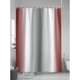 thumbnail image 5 of Fsddascl Red Grey Shower Curtain Set - 48" x 72" Washable Bathtub Curtain with 12 Hooks, Gray Farmhouse Modern Rustic Waterproof Fabric Stall Shower Curtains for Bathroom/Bathtub Décor, 5 of 6